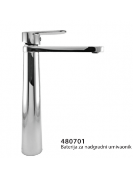 Baterija stoj.umivaonik,visoka,hrom.Esplanada 0480701